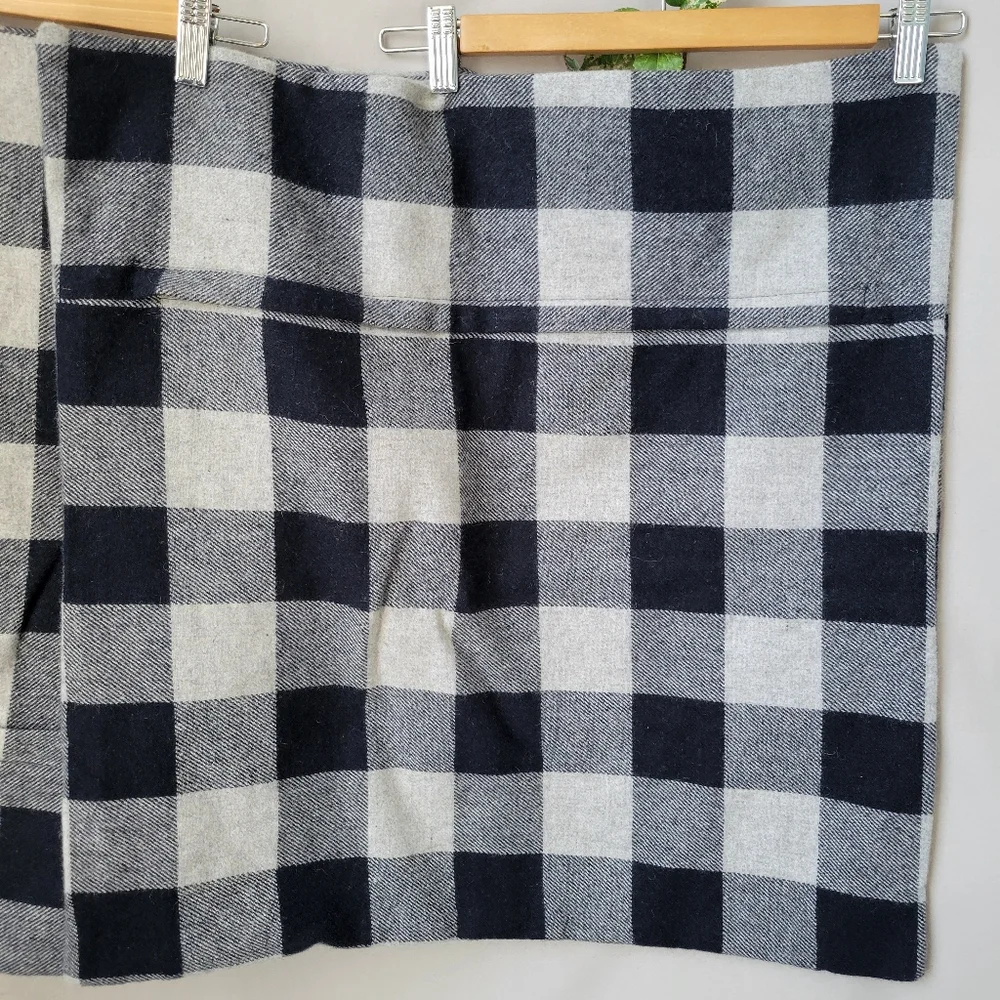 2 Alder &‎ Tweed Wool Buffalo Check Pillow Covers Blue Gray 22